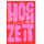 Hochzeitskarte mit Briefumschlag pinke Schrift HOCHZEIT Alles Liebe und die besten Wünsche