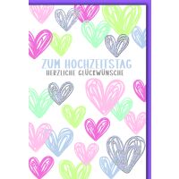 Hochzeitstag Glückwunschkarte mit Umschlag...