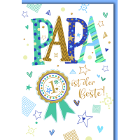 Vatertag Glückwunschkarte mit Umschlag Papa ist der...