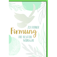 Firmung Glückwunschkarte mit Umschlag Zweige und...