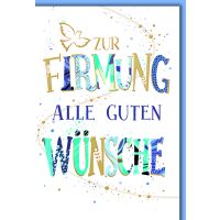 Firmung Glückwunschkarte mit Umschlag Zur Firmung...