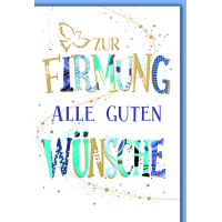 Firmung Glückwunschkarte mit Umschlag Zur Firmung...