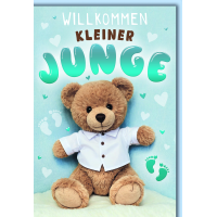 Geburt Baby Junge Glückwunschkarte mit Umschlag...