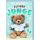 Geburt Baby Junge Glückwunschkarte mit Umschlag Teddybär hellblau Willkommen kleiner JUNGE
