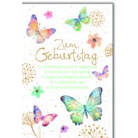 Geburtstag Glückwunschkarte mit Umschlag zarte...