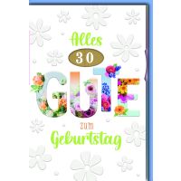Zahlengeburtstag Drehzahl Glückwunschkarte mit...