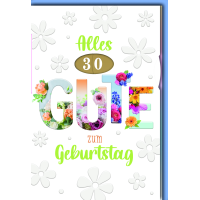 Zahlengeburtstag Drehzahl Glückwunschkarte mit...