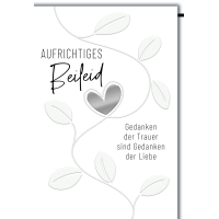 Trauer Kondolenz Beileidskarte mit Umschlag Aufrichtiges...