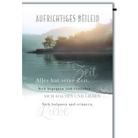 Trauer Kondolenz Beileidskarte mit Umschlag Aufrichtiges...