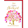 Hochzeitstag Glückwunschkarte mit Umschlag  und verstellbarem Drehrad Baum mit Herzen für Rubinhochzeit Diamanthochzeit uvm.