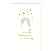 Verlobung Glückwunschkarte mit...