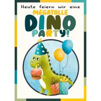 Geburtstag Musikkarte Soundkarte A5 Dino Party Song Viele...