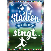 Geburtstag Musikkarte Soundkarte A5 Fußball...