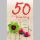 50. Geburtstag Glückwunschkarte mit Umschlag 50. Geburtstag Kleeblatt Marienkäfer Viel Glück