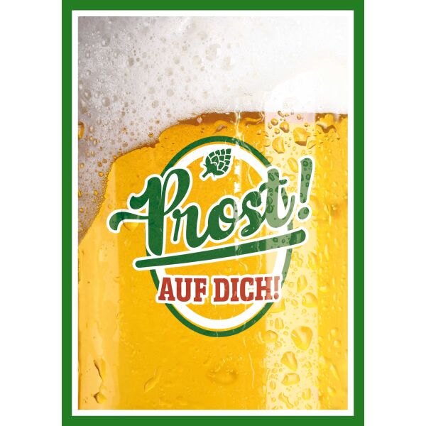 Geburtstag Musikkarte Soundkarte A5 Bier Prost, Song Kaum zu glauben