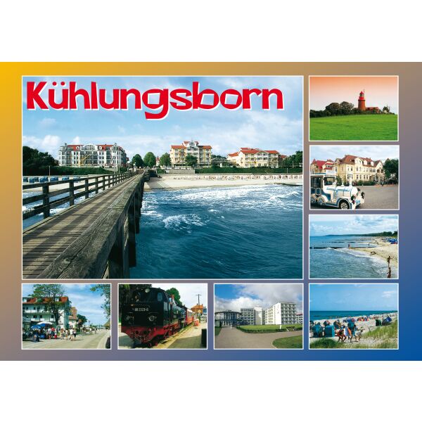 Kühlungsborn Postkarte Ansichtskarte 8 Fotos Ostseebad