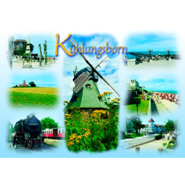 Kühlungsborn Postkarte Ansichtskarte 7 Fotos Mühle Ostseebad