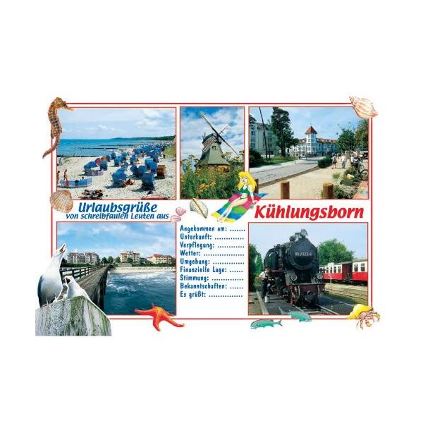 Kühlungsborn Postkarte Ansichtskarte Textvorschläge Urlaubsgrüße Ostseebad