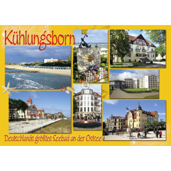 Kühlungsborn Postkarte Ansichtskarte Deutschlands größtes Seebad an der Ostsee