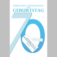 A 70. Geburtstag Glückwunschkarte mit Umschlag 70....