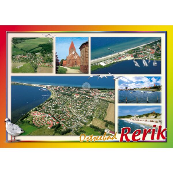 Rerik Postkarte Ansichtskarte 6 Fotomotive Ostseebad