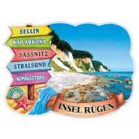 Insel Rügen Magnet Wegweiser Steilküste...