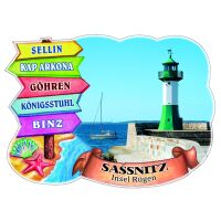 Sassnitz Magnet Wegweiser Sassnitz Insel Rügen...