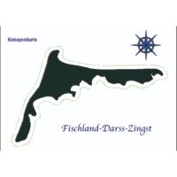 Fischland Darß Zingst Klebepostkarte Autoaufkleber...