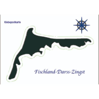 Fischland Darß Zingst Klebepostkarte Autoaufkleber...