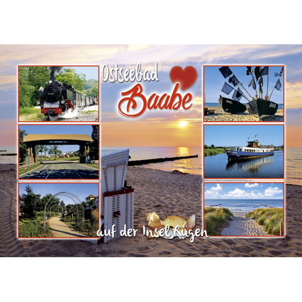 Baabe auf Rügen Magnet Ostseebad Herz 7 Fotomotive