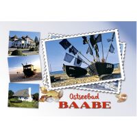 Baabe auf Rügen Magnet Fotomotive Ostseebad Briefmarken