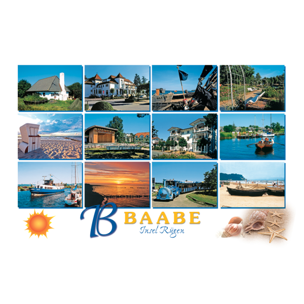 Baabe auf Rügen Magnet 12 Fotomotive Ostseebad
