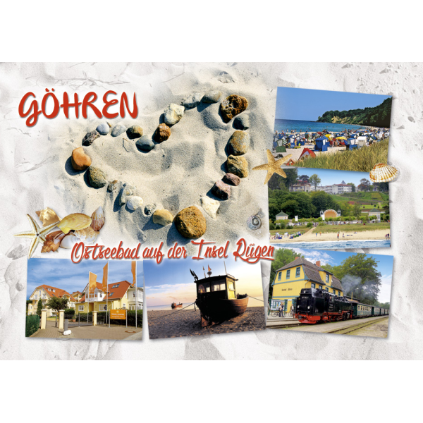 Göhren auf Rügen Magnet Foto Ostseebad auf der Insel Herz 5 Fotos