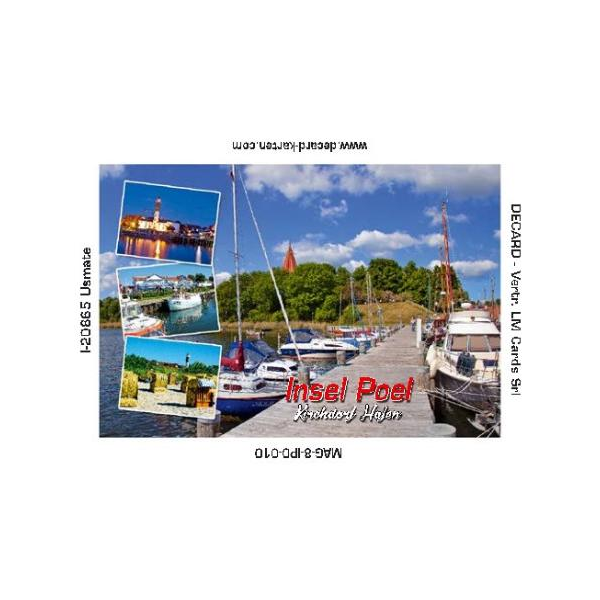 Insel Poel Magnet Foto Kirchdorf Hafen Ostseebad