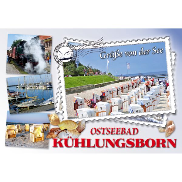 Kühlungsborn Magnet Foto Grüße von der See Ostseebad