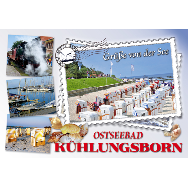 Kühlungsborn Magnet Foto Grüße von der See Ostseebad