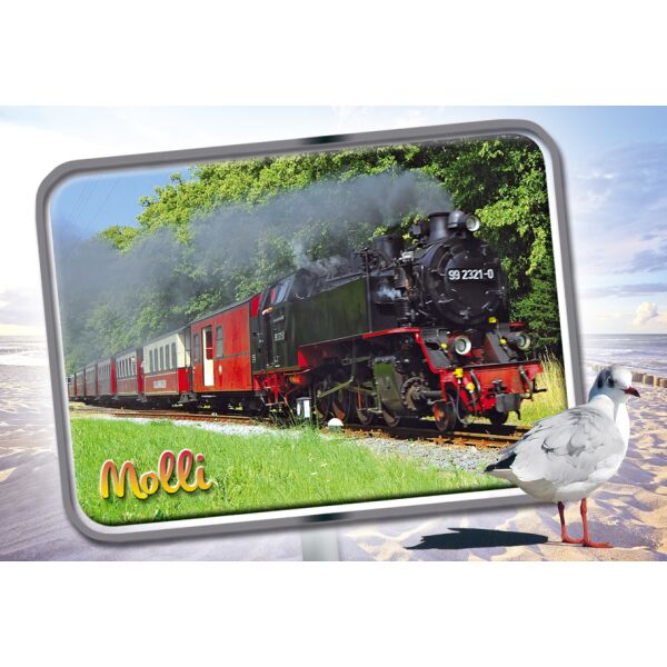 Kühlungsborn Magnet Foto Molli Eisenbahn Ostsee