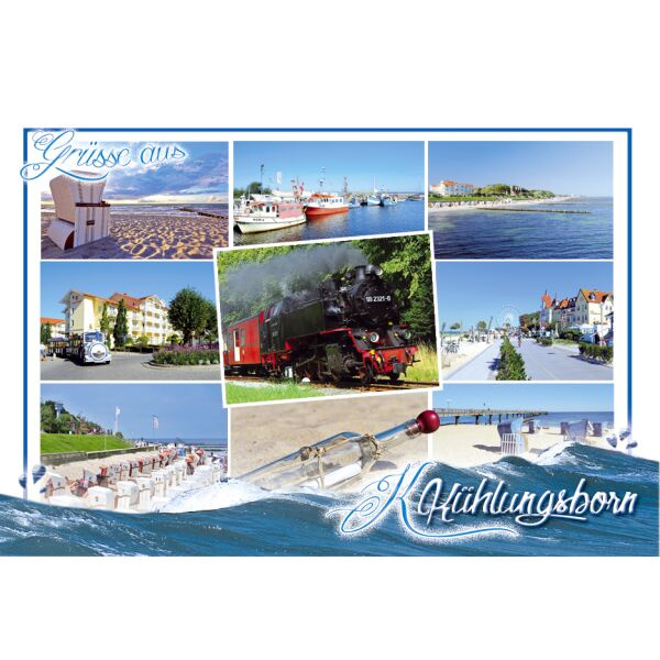 Kühlungsborn Magnet Foto 9 Fotos mit Molli Grüsse aus Ostseebad
