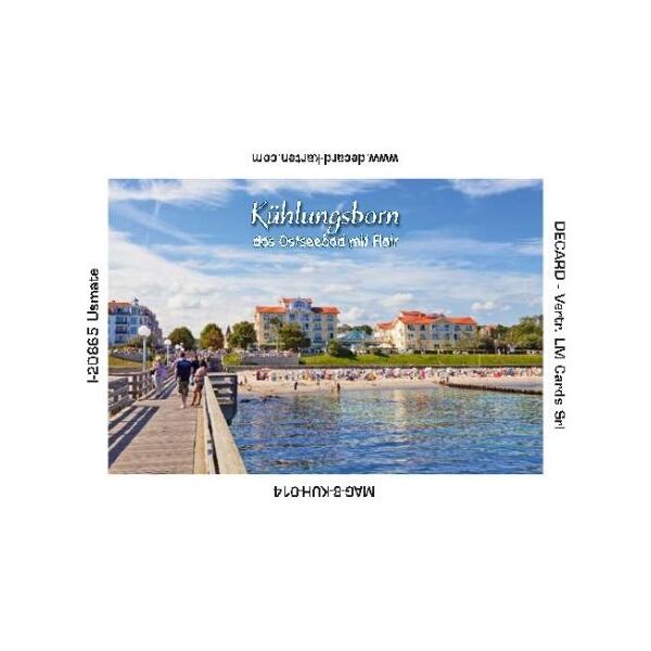 Kühlungsborn Magnet Foto Blick von der Seebrücke Ostseebad mit Flair