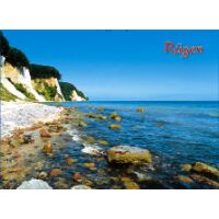 Insel Rügen Magnet Foto Meer auf Steilküste...