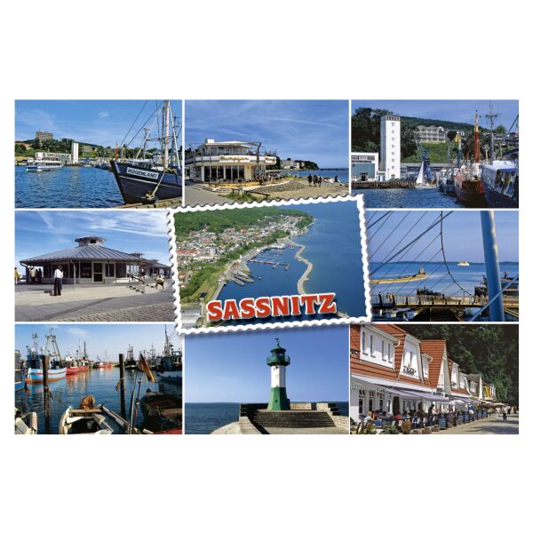 Sassnitz Magnet 9 Fotomotive Insel Rügen Hafenstadt