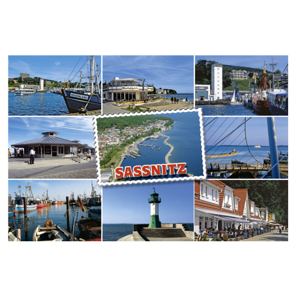 Sassnitz Magnet 9 Fotomotive Insel Rügen Hafenstadt
