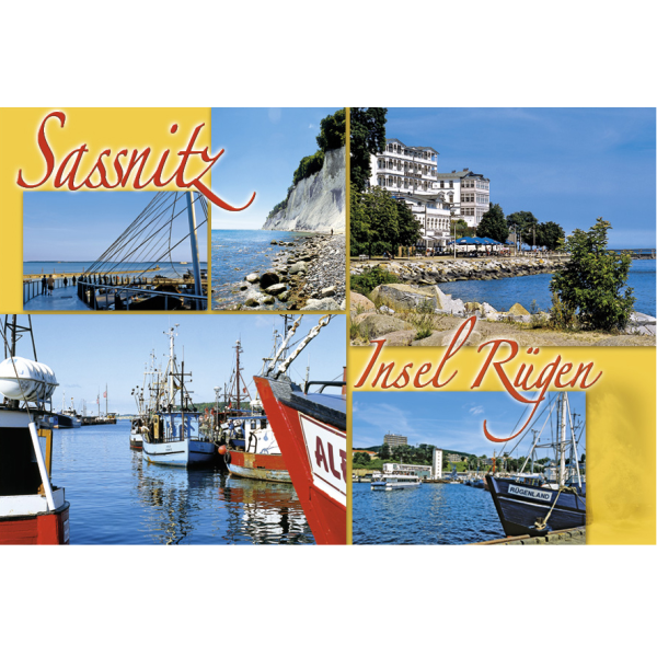 Sassnitz Magnet 5 Seemotive Insel Rügen Hafenstadt
