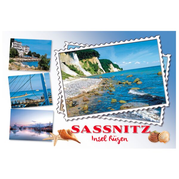 Sassnitz Magnet 4 Bilder Insel Rügen Hafenstadt