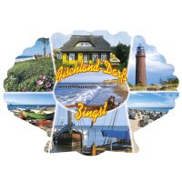 Fischland-Darß-Zingst Magnet Muschelform 6 Fotos