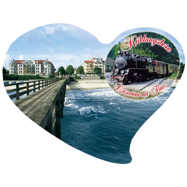Kühlungsborn Magnet Herzform  Ostseebad mit Flair 2 Fotos