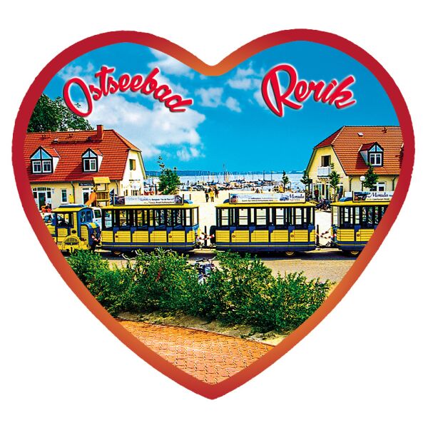 Rerik Glasmagnet Herzmagnet Ostseebad
