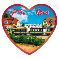 Rerik Glasmagnet Herzmagnet Ostseebad