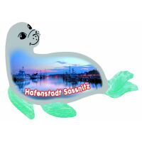Sassnitz Magnet Seehund Insel Rügen Hafenstadt