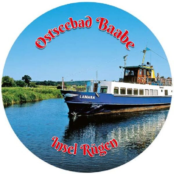 Baabe auf Rügen Magnet Magnetischer Teller Kreis Ostseebad